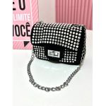 Bolsa Strass Preta 