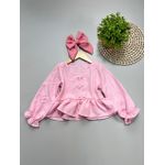 Conjunto Blusa Bata e Calca jeans Skinny Bia 