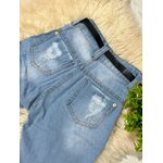 calça jeans infantil menina barra diagonal