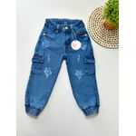 Calça Jogger Cargo Jeans 