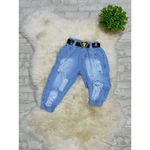 Conjunto Jaqueta Bufante + Calça jogger Jeans Lari 