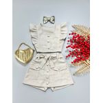Conjunto Viscolinho Bege
