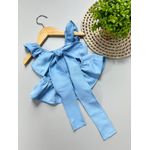 Conjunto Peplum Azul