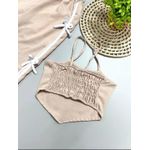 Conjunto Juvenil Laço Bege