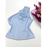 Blusa de Flor Azul