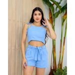 Conjunto Juvenil Cropped + Short Thamires