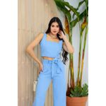 Conjunto Juvenil Cropped + Calça Pantalona Priscila 