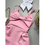 Macaquinho Alfaiataria Laço Rosa 