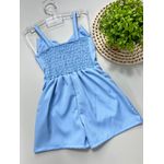 Macaquinho Alfaiataria Laço Azul