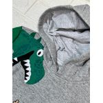 Conjunto Moletom Dino Cinza