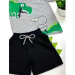 Conjunto Dino Verão Cinza
