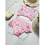 Maiô Biquíni Rosa Conchas