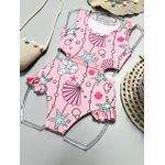 Maiô Biquíni Rosa Conchas