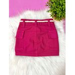 Saia Jeans Rosa Destroyed