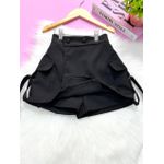 Short Saia Cargo Juvenil Preta