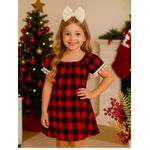 Vestido Xadrez Vermelho Natal