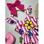 Vestido Infantil Listrado 