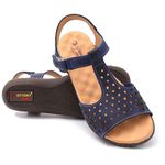 Sandalia Feminina Muito Confortravel Marinho