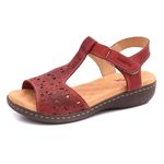 Sandalia Feminina Muito Confortavel Vermelha