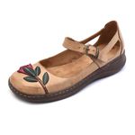 Sapatilha Feminina Com Detalhes de Flor TAUPE/LILAS 111