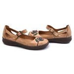 Sapatilha Feminina Com Detalhes de Flor TAUPE/LILAS 111