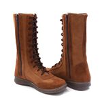 Bota Feminina Cano Longo Isttony Camurça Caramelo