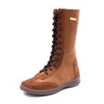 Bota Feminina Cano Longo Isttony Camurça Caramelo