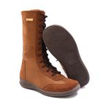 Bota Feminina Cano Longo Isttony Camurça Caramelo