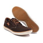 Sapatenis Casual Masculino Isttony Camurça Café
