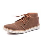 Sapatenis Casual Cano Médio Masculino Isttony Camurça Taupe