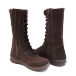 Bota Feminina Cano Longo Isttony Camurça Café