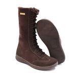 Bota Feminina Cano Longo Isttony Camurça Café