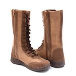 Bota Feminina Cano Longo Isttony Camurça Taupe