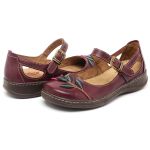 Sapatilha Feminina Com Detalhes de Flor 111 Bordo/Lilas