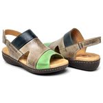 Sandalias Feminina Isttony Conforto Cinza