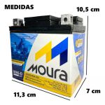 BATERIA MOTO TITAN / FAN CG125 / 150 MOURA MA5D