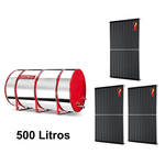 Boiler Solar 500l Alta Pressão c/ 3 Placas 2,00 x 1,00 komeco