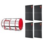 Boiler Solar 800l Baixa Pressão c/ 4 Placas 2,00 x 1,00 komeco