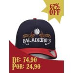 Boné Baladeiros Copa Alta Estilo Trucker Ou Americano Preto 
