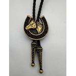 Colar Country Gravata Baladeiros Cavalo Ouro Velho
