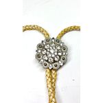 Colar Gravata Feminino Country Flor Baladeiros C/ Strass