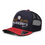 Boné Baladeiros Copa Alta Estilo Trucker Ou Americano Marinho