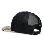 Boné Baladeiros Copa Alta Estilo Trucker Ou Americano Cinza Escuro