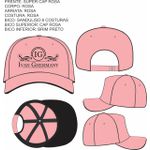 Boné Ivan Ghermany Rosa Com Bordado Preto