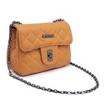 Bolsa Clutch Baladeiros Mostarda Com Metais Grafite