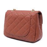 Bolsa Clutch Baladeiros Caramelo Metais Dourados