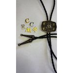 Colar Country Personalizado Inicial Baladeiro's Ouro Velho