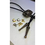 Colar Country Personalizado Inicial Baladeiro's Ouro Velho