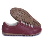 Sapatênis Feminino em Couro Legítimo de Elástico Cor Vermelho Mod.101