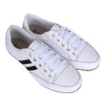 Sapatênis Feminino em Couro Legítimo Cor Branco Mod. 103